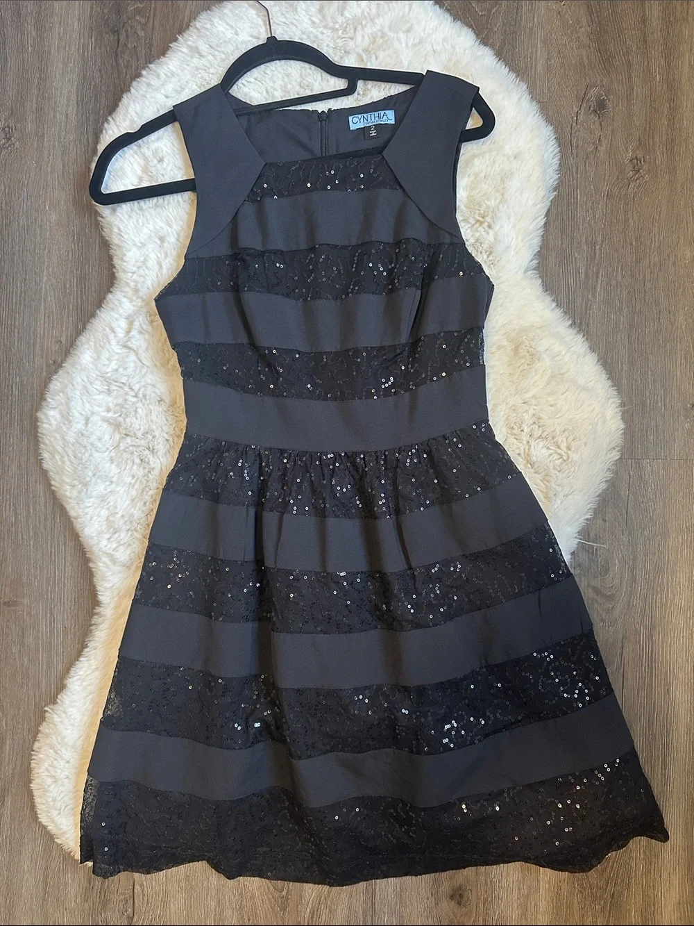 cynthia rowley black sequin dress Cynthia Rowley Sequin Mini Dress - Black Dresses, Clothing - WCY42756
